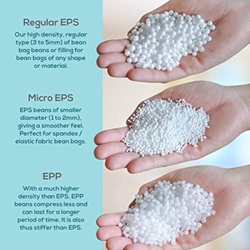 AV CART High Density Beans for Bean Bag Super White Pack for Bean Bag Filler & Refiller Filling Bean Bag Filler Bean Bag Refill Bean Balls for Bean Bag Chair Bean Bag Sofa Filler - Image 2