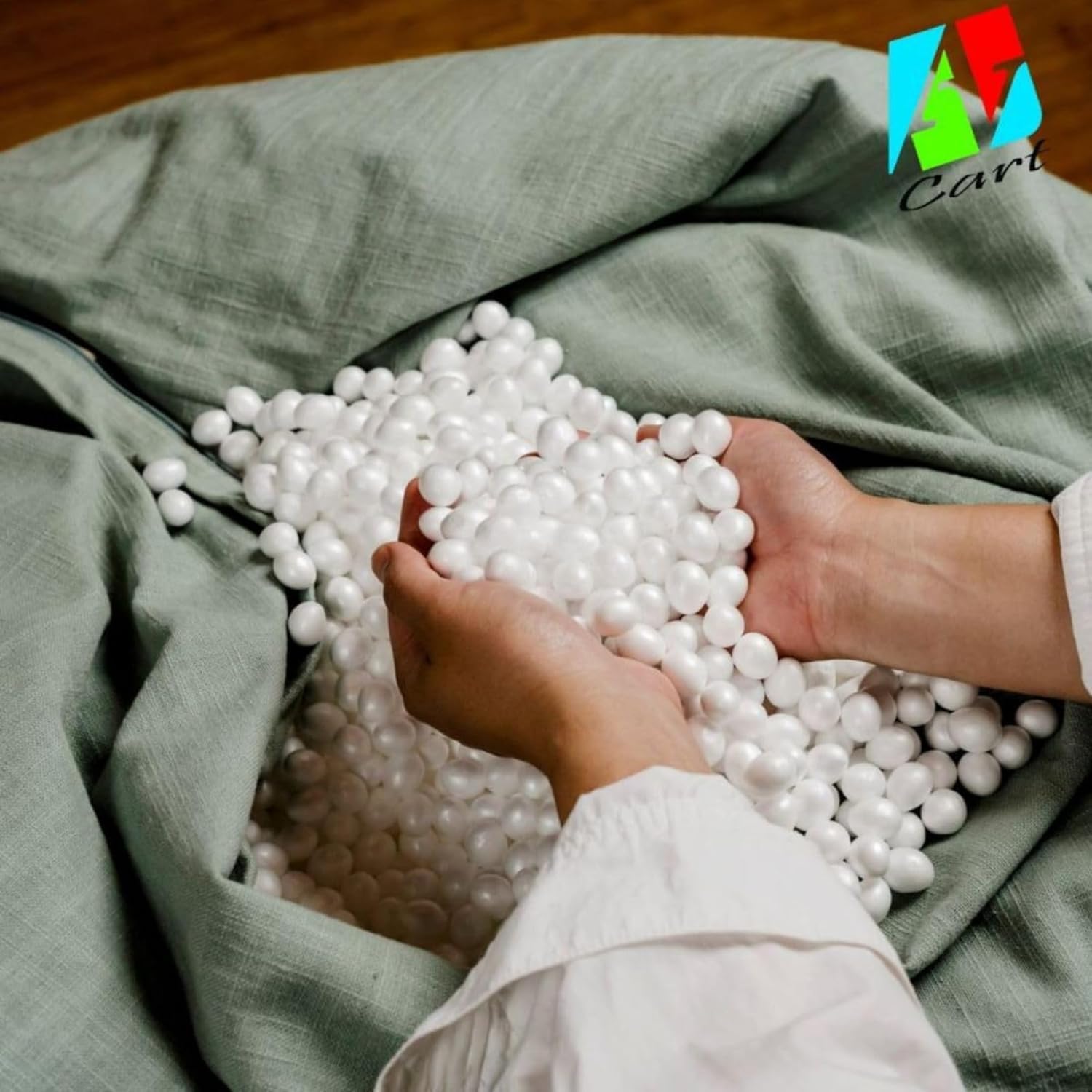 Bean Bag Chair for Adults & Kids with Side Pocket – Soft Cover, Versatile for Living Room, Bedroom, Gaming & Relaxation | Cover Only (Free Pillow, No Beans) (Black, XL) - Image 5